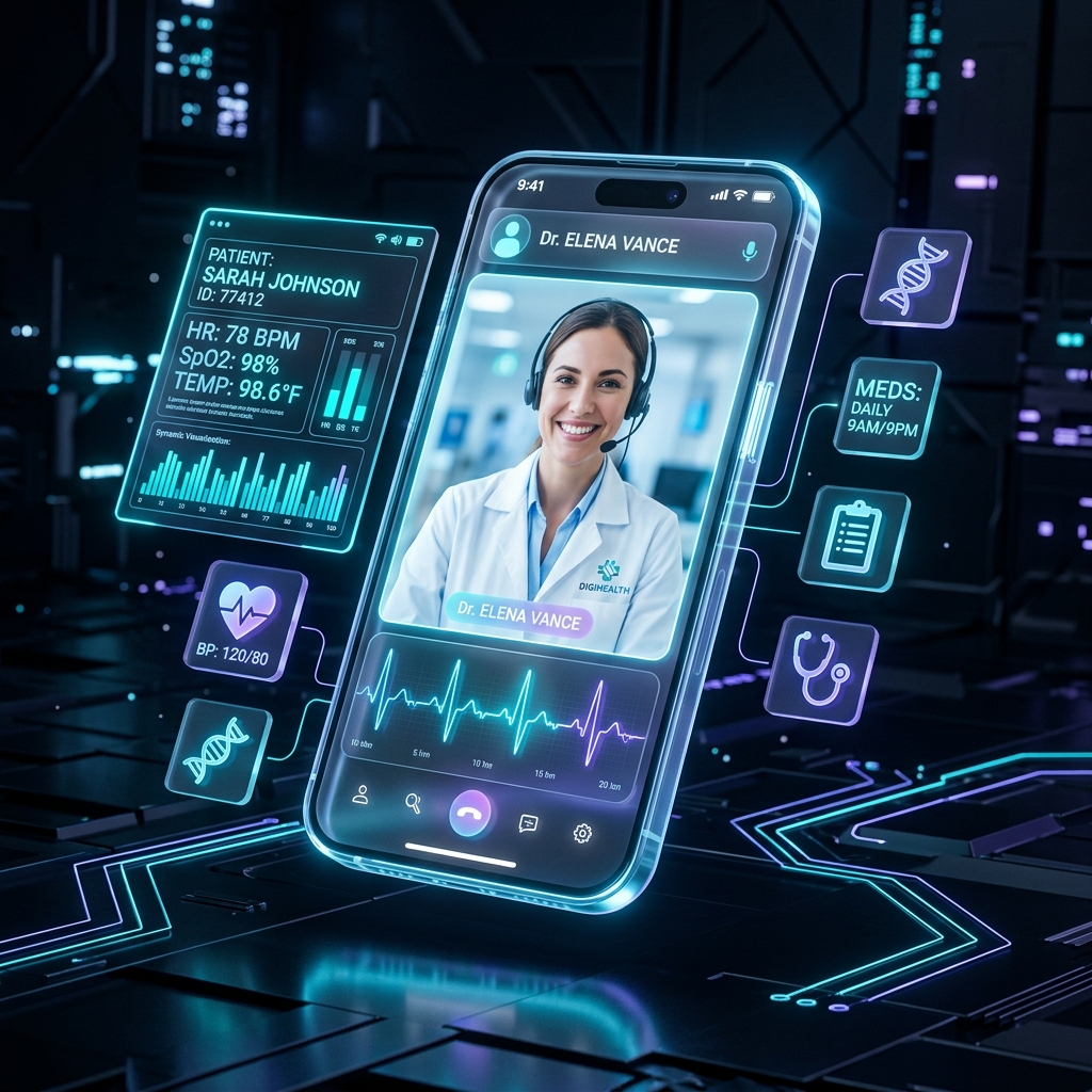 Consulta médica por telemedicina Prosperar em alta tecnologia e acolhimento humano
